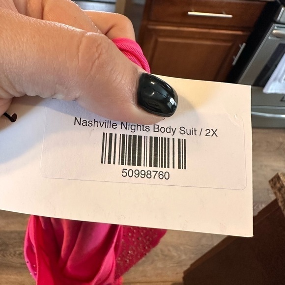 NASHVILLE pink sparkle bodysuit - Picture 6 of 7